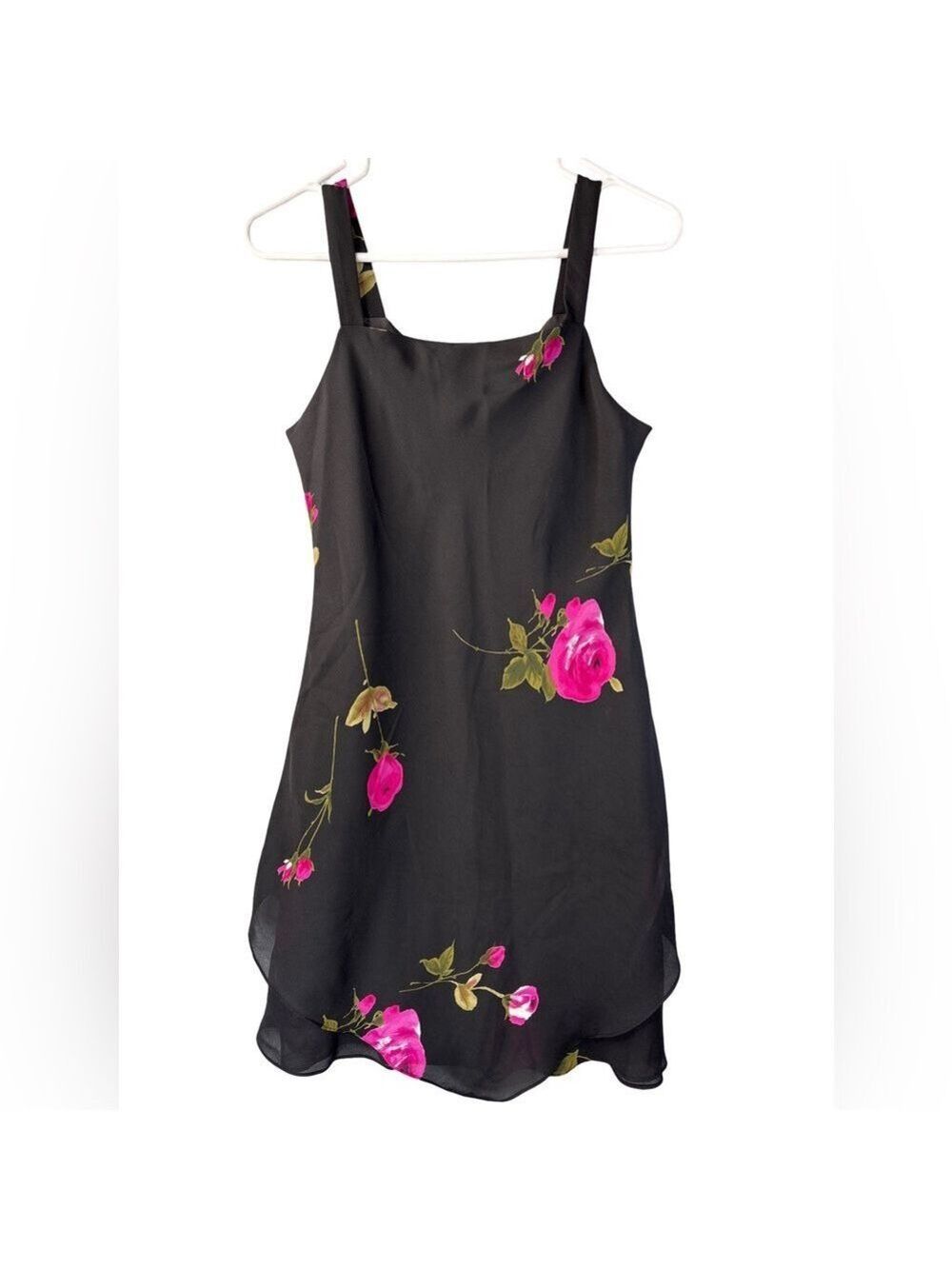 Scarlett Black Sleeveless Dress with Pink Floral Design 5/6